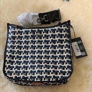 MZ Wallace Midnight Woven Box Crossbody Bag